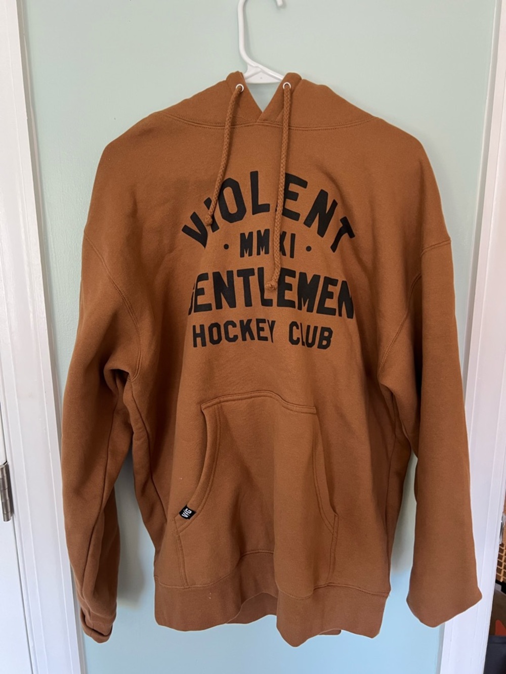 Violent Gentlemen brown hoodie, Large